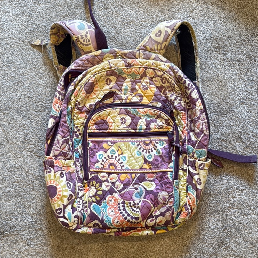 Vera Bradley Multicolor Quilted Backpack